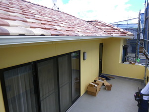 新しいテラス屋根