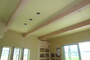 現場進捗状況。内装工事