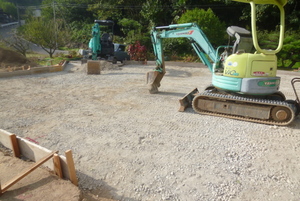 尾道市：作業規模に合わせて重機をチェンジ。