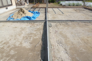 コンクリートの変化に対応・尾道市外構工事、仕上がりの綺麗も伸縮目地