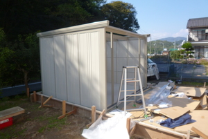 たくさん収納・尾道市向島町・大容量の物置工事