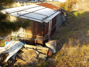 農業倉庫を新設。福山市津之郷町、古くなった農業倉庫を新築